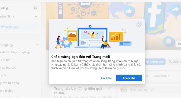 Đây chính là Page Profile (Page Pro5) mà bạn vừa tạo - page profile facebook là gì